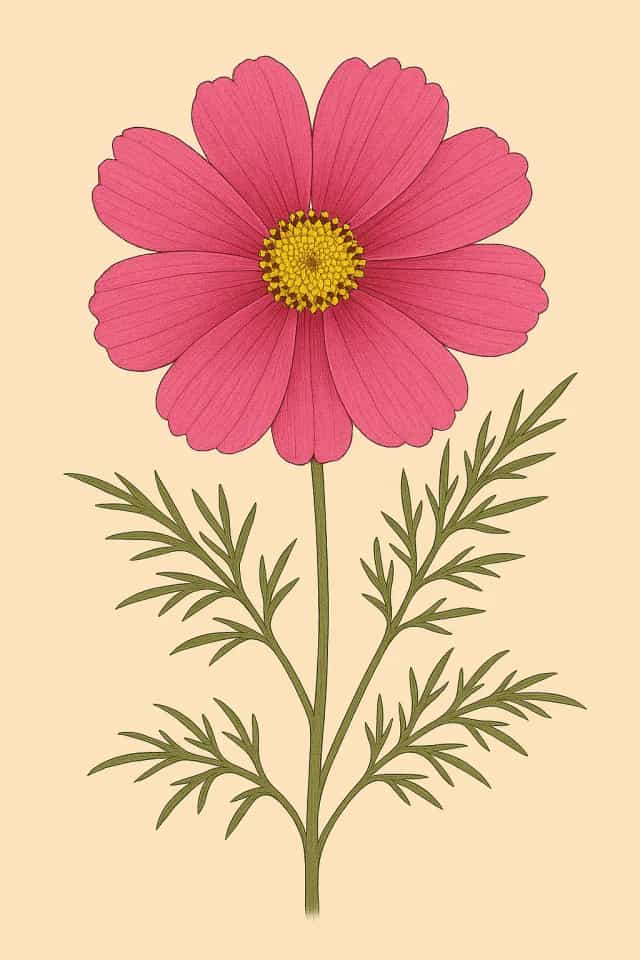 cosmos-rouge